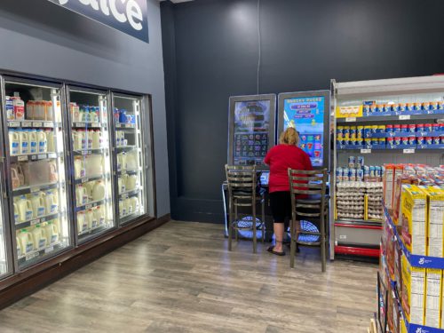 Inside a Missouri grocery store, skill games can be found in the refrigerator section - tucked between the milk and the eggs (Photo Credit: Noah Brooks, KMOV)
