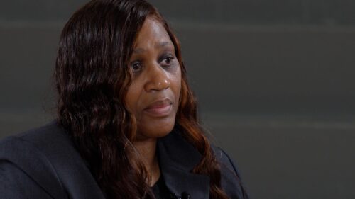 Geneva Holland, warden of the Maryland Correctional Institution for Women, says incarcerated women in the facility she oversees receive menstrual products upon arrival, every two weeks and upon request. Photo credit: Scotty Smith, InvestigateTV