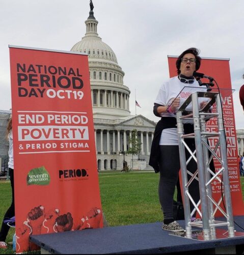 Advocate Kimberly Haven says she's fought in at least five states for the passage of legislation designed to improve menstrual product access for incarcerated women. Photo credit: Kimberly Haven