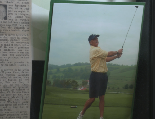 Charlie Lykins, an avid golfer, was also a certified pilot. Source: Courtesy of Mary Hummer