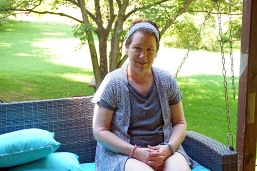 Sheri Priddy at her home in rural Greene County. (Photo by Anne Kibbler)