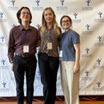Arnolt Center students Brian Gring, Grace Bundy and Ava Westendorf attended the Allen Sack National Symposium: Advancing Integrity in College Sport in Washington, D.C., on April 23.