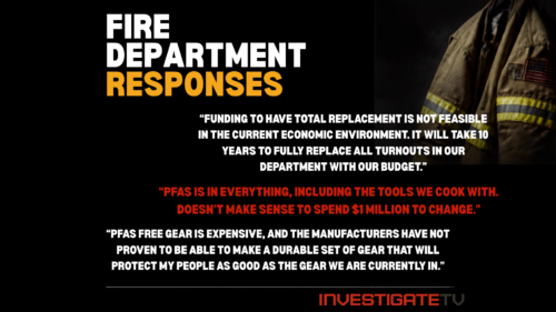Fire department responses to gear with PFAS